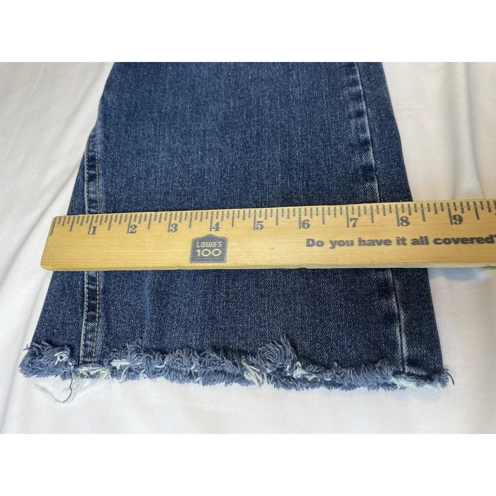Free People Dark Wash Straight Jeans Size 28R - Picture 8 of 8